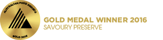Australian Food Awards gold medal logo