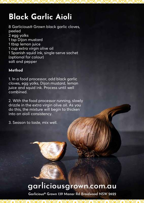 Black Garlic aioli recipe