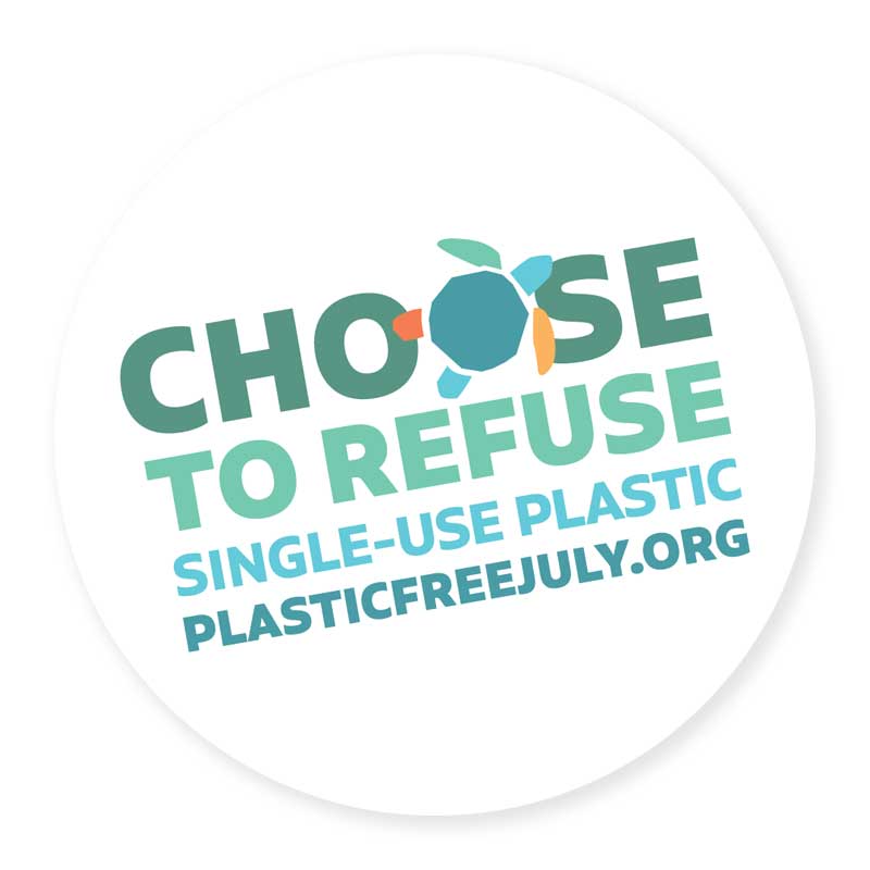 Plastic free badge